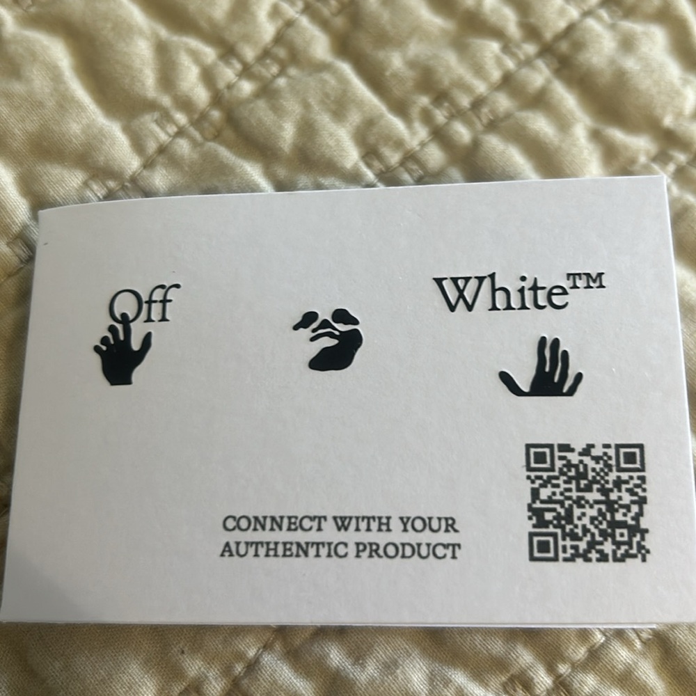 Off-White Swimming Logo Ring 100% Brass Silver Tone NWB Size 9 - Picture 7 of 7